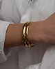 bransoletki złote Duża sztywna złota bransoletka 2