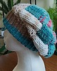 czapki damskie Cieplutka Czapka Beret Patchwork Enterlac 5