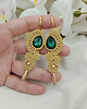 kolczyki soutache Długie szmaragdowe kolczyki soutache 2