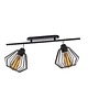 lampy wiszące Czarna lampa sufitowa na listwie z regulowanymi kloszami HOUSTON LOFT 2