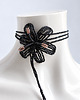chokery Czarna lilia - naszyjnik choker 3