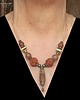 korale Agat DZI i rudraksha w niezwykłym etnicznym naszyjniku unikat handmade UNISEX 1
