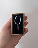 wisiory Handmade naszyjnik z koralików z plecionym owocem fioletową jeżyną 1