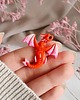 przypinki Fantasy pin czerowny różowy smok, urocza przypinka w stylu fairycore 1