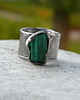 pierścionki - różne Roman Ancient Ring ;) surowy malachit 1