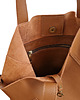 torby na ramię Shopper Bag Mocha Mousse. Shopperka z frędzlami skóra naturalna 5