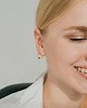 kolczyki srebrne Kolczyki srebrne koła z czarnymi kryształkami 1