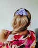 spinki i klamry do włosów Scrunchie spinka klamra jedwabna słodka lawenda 2