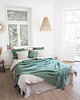 koce i narzuty Narzuta z Frędzelkami EUCALYPTUS GREEN 7