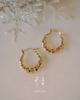 kolczyki pozłacane Kolczyki pozłacane Statement Hoops 1