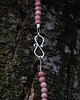chokery Naszyjnik choker z matowym rodonitem i pirytem 1