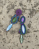 kolczyki soutache Kolczyki loście - długie, tropikalne 2