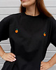 t-shirt damskie T-shirt Voila Czarny Pomarańcze 2