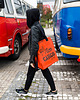 torby na ramię Torba CLASSIC orange MEDIUM "Life is a Wave" edition 1