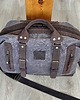 torby podróżne Torba podróżna szaro-brązowa ze skóry i bawełny woskowanej Vintage. 3