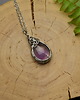 wisiory Mały wisiorek ametyst wire wrapping 4