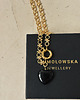 złote naszyjniki Naszyjnik łańcuszek Agat Czarny 4