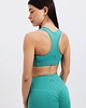 biustonosze damskie Stanik Sportowy EVA - Emerald Green 2