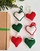 dekoracje świąteczne Serca na choinkę, zestaw 6szt. 5