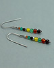 kolczyki srebrne Kolorowe kolczyki srebrne z agatami 2