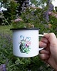 kubki Kubek emaliowany Kot w Pelargoniach 3