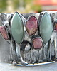 bransoletki z kamieni naturalnych Surowe rubiny     - BRANSOLETA MANKIET  CUFF 1