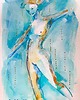 obrazy Lilka 86 - akwarela 16x24 cm unikat 2
