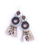 kolczyki soutache Vira L - kolczyki etno, srebro 2