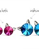 kolczyki swarovski Kolczyki - kryształy Swarovski - kotki Light Sapphire (większe) 2