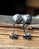 kolczyki wire wrapping Bogato zdobione kule  1