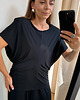 t-shirt damskie Bluzka Mindset mikromodal black 2