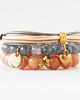 bransoletki z kamieni naturalnych Peaches & Grey  Set 1
