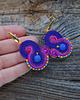 kolczyki soutache Małe i kolorowe kolczyki sutasz 2