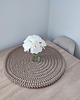 podkładki do kuchni Podkładka szydełkowa ze sznurka bawełnianego okrągła 60cm 2