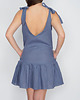 sukienki mini damskie Sukienka lniana BELLA NOTTE denim 2
