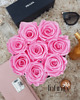 dodatki - różne Jasnoróżowe wieczne róże biały duży flower box 3