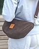 torby na ramię Torebka crossbody z Czekoladowego Nubuku 4