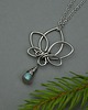 wisiory Wisiorek kwiat lotosu labradoryt wire wrapping 1