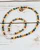 komplet biżuterii Komplet biżuterii z bursztynu i turkusu - Naszyjnik i bransoletka z bursztynu 3