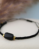 bransoletki na sznurku Bransoletka czarny turmalin na sznurku, ochronna, makramowa 1