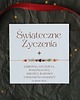 bransoletki na sznurku Świąteczne Życzenia w bransoletce! 1