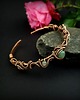 bransoletki wire wrapping Ozdobna bransoleta mankietowa z awenturynem 5