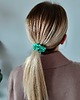 gumki do włosów Gumka jedwabna, scrunchie, gumka satynowa królowa szmaragdów MINI 4