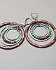 kolczyki wire wrapping Wianki  circle /chocolate/ kolczyki 4
