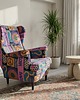 fotele Fotel uszak Barcelona we wzory, kolorowy, patchwork, welurowy 9