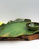 patery i talerze Duża Patera dekoracyjna talerz  ceramiczny LIŚĆ 4