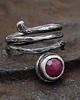 pierścionki srebrne Pierścionek Rubin - srebrny 1