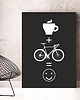 plakaty Plakat z rowerem. Rower + kawa = :-) 1