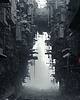 plakaty Futurystyczna Japonia, Cyberpunk - Plakat - Loft, Minimalizm 1