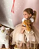 sukienki dla dziewczynki Sukienka z tiulowym dołem, NOEMI biała + beżowa 5